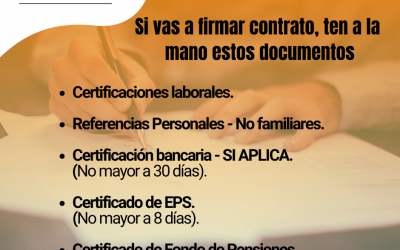 Documentos contratación